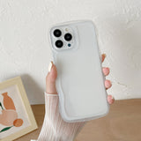 Simple Wavy Soft Shell Phone Case For iphone 14 13 12 11 Pro Max X XR XSMAX 7 8 Plus TPU Case Cover Fall prevention New products