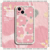 Oil Painting Flower Collection Phone Case For iPhone 14 13 12 11 Pro Max Mini X XS XR 7 8 Plus New Strawberry Flower iPhone Case