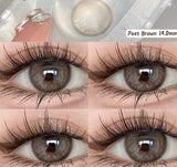 Contact Lenses for Eyes with Degree 1 Pair Big Eye Lenses Brown Lenses Fog Pearl Lens Korean Lenses Natural Lenses