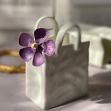 Nordic Portable Vase Ceramic Flower Vase Modern Home Decor Accessories Living Room Decoration Garden Bedroom Ornaments