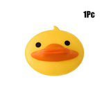 1/2Pcs Little Yellow Duck Rubber Anti-scalding Gloves Oven Casserole Handle Protective Insulation Clip Kitchen Accessories