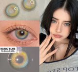 Color Contact Lenses For Eyes 2pcs Natural Colored Lens Blue Pink Beauty Contact Lenses Eye Yearly Cosmetic Color Lens