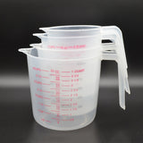 Plastic Transparent Measuring Cup 250/500/1000ml Jug Pour Spout Surface Kitchen Supplies Accessories For Caking Baking Tools