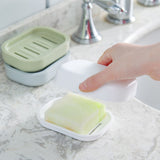 Simple Generous Soap Case Soap Dispenser Plate Case Solid Color Plastic Soaps Holder Home Shower Travel Rack Bathroom Supplies