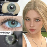 1Pair New Color Contact Lenses for Eyes Natural Brown Eyes Contacts Lenses Yearly Fashion Blue Eyes Lens Colored Lens