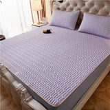 Natural Thai Latex Summer Mat Cooling Rayon Bed Mat for Summer Comfortable Breathable Cool Mat and Pillowcase Cold Folding Mats