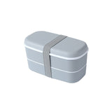 Plastic Double-layer Bento Box Sealed Leak-proof Food Storage Container Microwavable Portable Picnic School Office Lunchbox