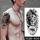 Waterproof Temporary Tattoo Sticker Lion Family Flash Tatto Tiger Wolf Moon Crown Flower Body Art Arm Fake Tatoo Men Women