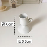 Ceramic Handhold Candlestick Ornaments Photography Home Decoration Jewelry Stand Candle Holder 1PC