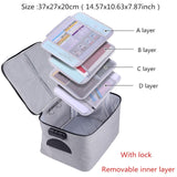 Document Storage Bag Organizer Desk Stationery Women Travel Files Card Folder Holder Tool Case Handbag Home Office Accessories