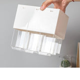 Plastic 9 Grids Desktop Storage Box Jewelry Dust Proof Drawer Desk Organizer Cosmetic Storage Earrings Makeup Container for Home