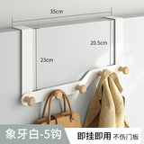 Japanese Style Door Rear Hook Clothes Coat Hat Towel Hanger Door Back Wall Mounted Hooks Kitchen Bathroom Organizer Holder Rack