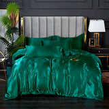 Light Luxury Satin Duvet Cover Rayon Quilt Cover Single Double 228*228  No Pillowcase  Bedding Set