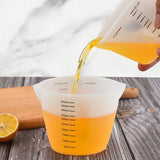 Silicone Measuring Cup With Clear Scale Food Grade Durable Non-stick DIY Cake Epoxy Resin Jewelry Making Kitchen Baking Tools