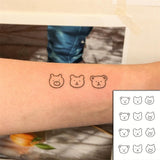 Waterproof Temporary Tattoo Stickere Black Hand Drawn Heart Design Body Art Fake Tattoo Flash Tattoo Wrist Ankle Female