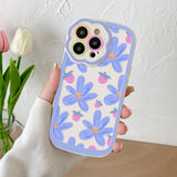 Flower Lens Protect Cases For iPhone 11 12 13 14 Pro Max Phone Case iPhone11 Fundas iPhone14 Plus 11Pro Promax Soft Back Cover