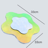 Acrylic Large Flower Colorful Mirror Living Room Home Decorative Wall Mirror Bedroom Table Standing Make-up Mirror