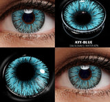Blue Color Contact Lenses for Eyes Cosplay Yearly Makeup Halloween Beauty Color Contact Lenses Free Shipping
