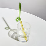 Glass Straws Reusable Straws Heat Resistant Glass Straw Drinking Milk Tea Long Stem Glass Staw Wholesale