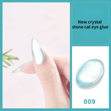 Laser Rainbow Cat Eye Gel Magnetic Nails Polish Reflective Sparkling Glitter Gel Can Be Use on Any Color Nail Accesorios