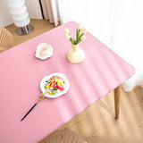 Rectangle Leather Tablecloth for Dinner Table Cloth Cover Stain Wrinkle Resistant Waterproof Oil-proof Desk Cover Desktop