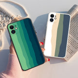 Rainbow Pattern Phone Case For iPhone 11 12 13 14 Pro Max Mini SE  X XR XS 7 8 6 6S 14 Plus Cover Silicone Shockproof Shell