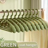 10PCS Retro Wide-Shoulder Non-Slip Hanger Closet Organizer Hangers For Clothes Organizer Drying Rack for Coat Wardrobe Storage