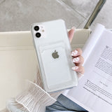 Simple And Transparent Pluggable Card Phone Case For iphone 14 13 12 11 Pro Max X XR XSMAX 7 8 Plus TPU Case Cover new products