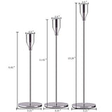 3Pcs/Set Chinese Style Metal Candle Holders Simple Golden Wedding Decoration Bar Party Living Room Decor Home Decor Candlestick
