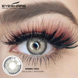 Natural Colored Contacts Lenses For Eyes 2pcs Blue Color Contact Lens For Eyes Yearly Makeup Gray Pupils Contact Lens