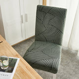 4 pcs/6 pcs Jacquard Chair Cover Polyester Fiber High Elastic Stool Cover Hotel Restaurant Chair Antifouling Cover