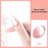 Laser Rainbow Cat Eye Gel Magnetic Nails Polish Reflective Sparkling Glitter Gel Can Be Use on Any Color Nail Accesorios