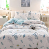 Cartoon Pattern 4-Piece Flat Sheet Quilt Cover Pillow Case Family Bed Sheet Children's Bedding Set 4-Piece Set