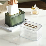 Light luxury tissue box Household living dining room paper extraction storage box With spring Multifunctional