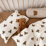 Baby Pillowcase Floral Print Cotton Muslin Newborn Pillow Case Pillow Cover for Baby 30x50cm 48x74cm