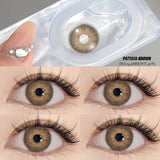 1 Pair Myopia PATTAYA Colored Contact Lenses for Eyes Brown Lens Blue Eye Lenses With Diopters Prescription Fashion Lenses