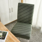 4 pcs/6 pcs Jacquard Chair Cover Polyester Fiber High Elastic Stool Cover Hotel Restaurant Chair Antifouling Cover