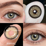 1Pair Natural Color Contact Lenses For Eyes Blue Eye Contacts Lens Yearly Beauty Colored Eyes Lenses Cosmetic Gray Lens