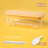 1pcs Silicone Ice Mold and Storage Box 2 In 1 Ice Cube Tray Making Mould Box Maker Bar Kitchen Accessories Utensils Home Gadgets