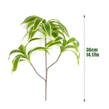 3 Fork Artificial Desktop Fake Plants Green Plastic Branches Palm Tree Desk Plant Flowers Tree Material Home Accessories Decor