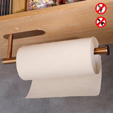 Rose Gold Paper Holder Adhesive 304 Stainless Steel Punching-free Toilet Paper Roll Shelf for Kitchen Bathroom Tissue Hanging