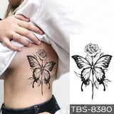 Waterproof Temporary Tattoo Sticker I Love You Flash Tattoos Lip Print Butterfly Flowers Body Art Arm Fake Sleeve Tatoo Women