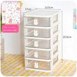 Children Hair Accessories Storage Box Organizer Plastic Drawer Desktop Hair Clip Jewelry Head Rope Rubber Band Organizer Box