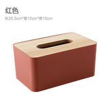 Wooden Tissue Holder Household Paper Towel Storage Box Removable Tissue Case