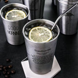 Stainless Steel Beer Cups Northerneurope Ins Industry Style Spray Paint Beer Cup Cold Water Drinks Cup Travel Camping Mugs