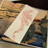 Waterproof Temporary Tattoo Sticker Red Dragon Pattern Men's and Women's Arm Body Art Fake Tattoo