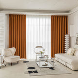 Thermal Insulated Blackout Curtains for Living Room Modern Home Decoration Drapes One Panels