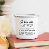 Print Mugs Creative Coffee Cups Drinks Water Milk Cup Enamel Mug School Home Handle Drinkware Gifts