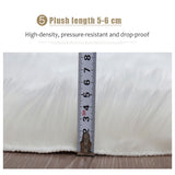 Soft Plush Carpets For Display Dressing Table Home Decor Sheepskin Fur Rugs For Photography Chair Cover Shaggy Fluffy White Rug