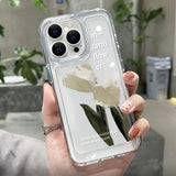 For iPhone 11 Case iPhone 14 Pro Max Case For 13 iPhone 13 Pro Max 12 Pro XS Max XR 14 Plus 7 8 SE Clear Flower Shockproof Cover